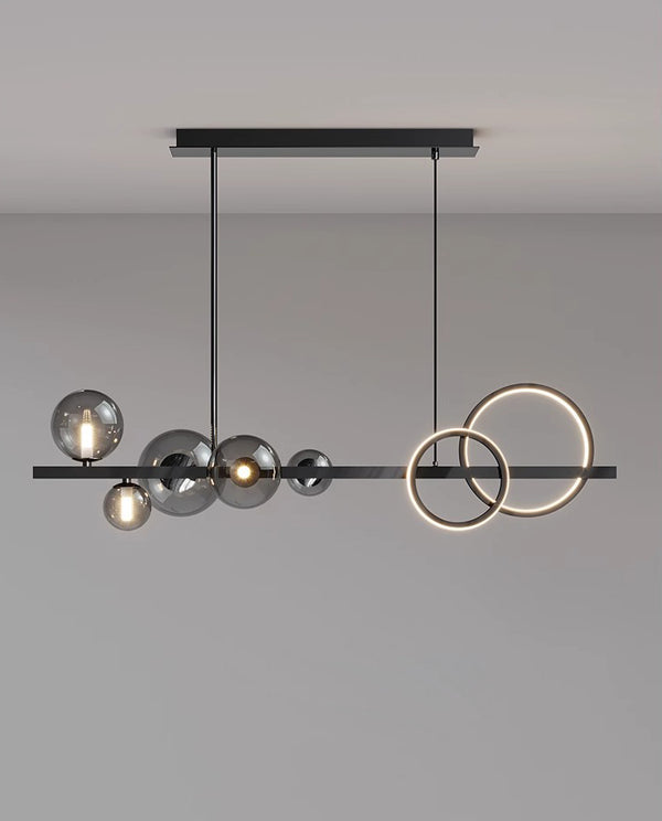 Long Magic Bean Glass Dining Chandelier