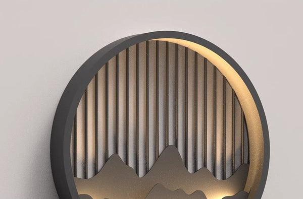 Applique murale d'extérieur à LED pour peinture de paysage