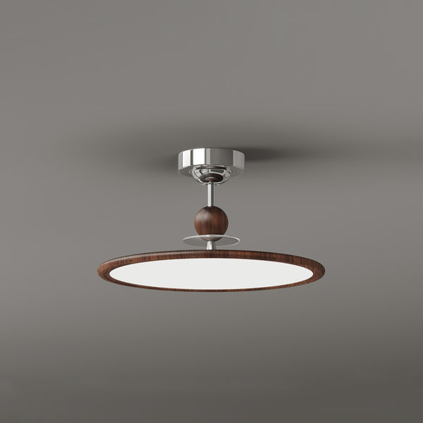Plafonnier de style médiéval couleur noyer