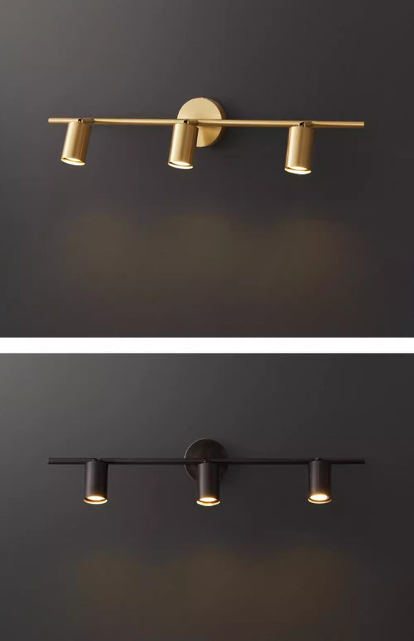 Applique murale de salle de bain à LED tout en cuivre