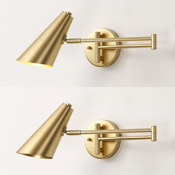 Lampe murale rotative pliable à long mât nordique