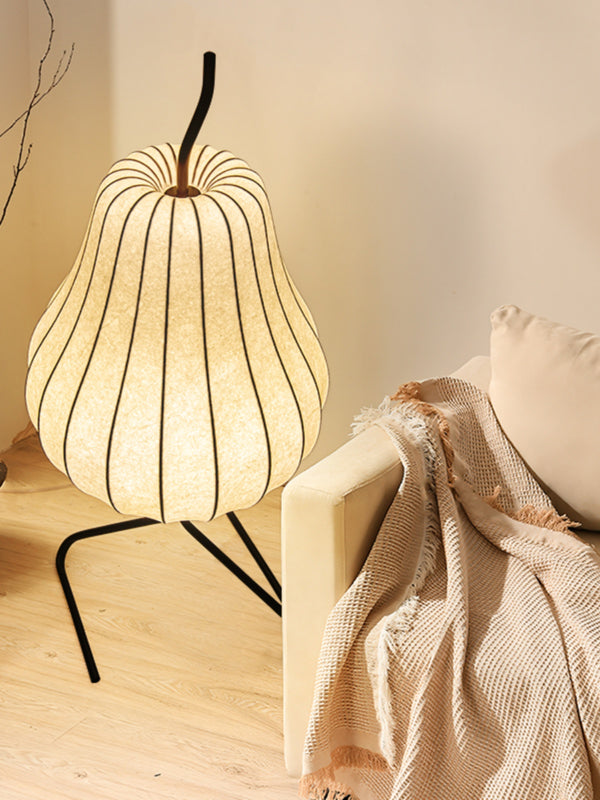 Cream style pear floor lamp