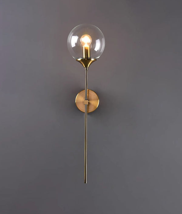 Nordic glass ball bedside corridor wall lamp