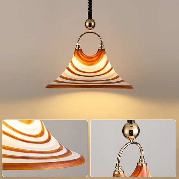 Vintage liftable restaurant chandelier