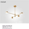 Creative Shape Chandelier, 2 Colour, 4/6/8 Heads