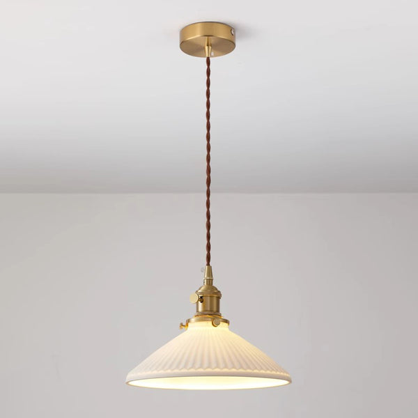 American retro bedroom bedside restaurant bar creative all-copper small chandelier