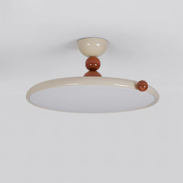 Cream style flying saucer bedroom ceiling lamp