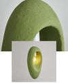 Wabi-sabi style green bedside small chandelier