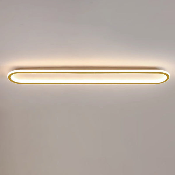 Elliptical strip LED corridor ceiling light