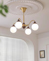 Retro cream style magic bean living room chandelier