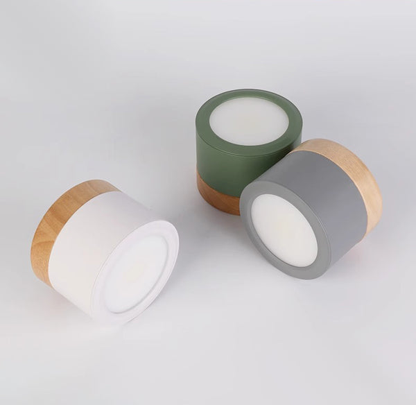 Plafonnier d'allée à LED en bois massif nordique