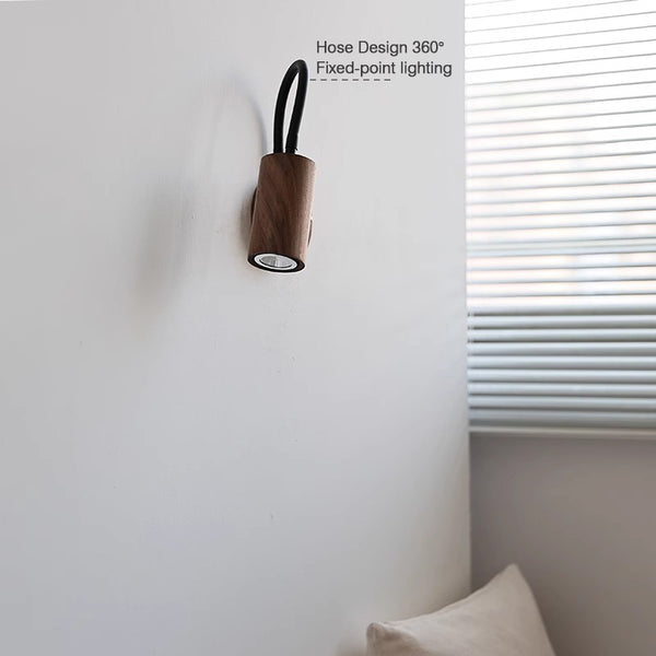 Lampe de chevet murale rotative rétro