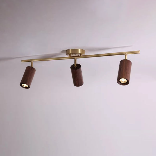 Solid wood LED corridor ceiling light
