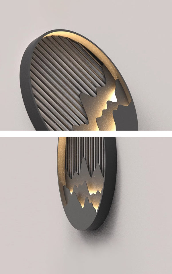 Applique murale d'extérieur à LED pour peinture de paysage