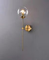 Nordic glass ball bedside corridor wall lamp