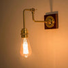 Japanese style vintage brass wall lamp