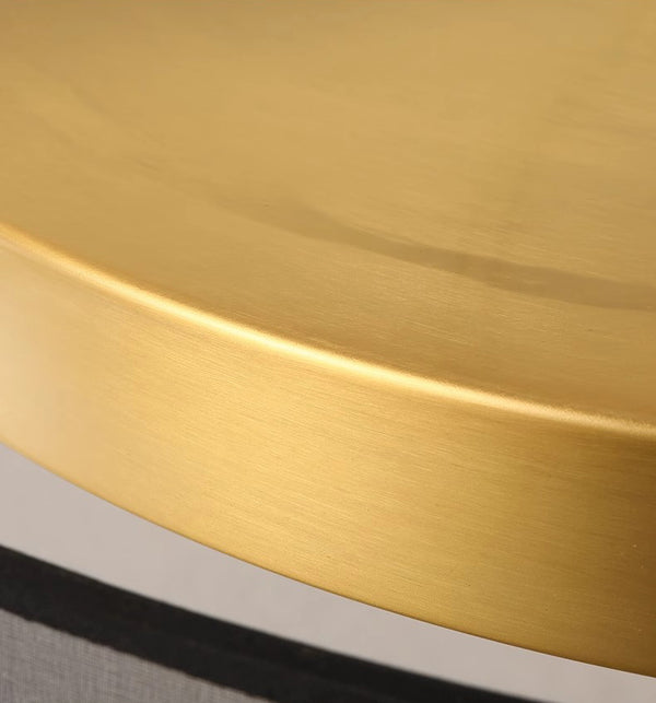 All copper LED living room ceiling lamp