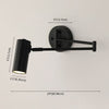 Lampe murale rotative pliable à long mât nordique