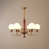 Vintage solid wood magic beans chandelier