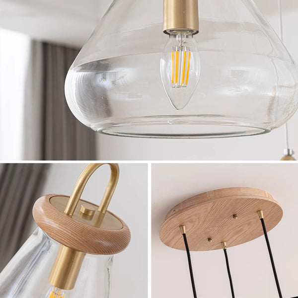 Creative personality glass chandelier