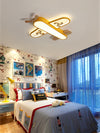Lustre pour chambre d'enfant en forme d'avion couleur macaron