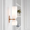 Nordic creative double head glass bedroom corridor wall lamp