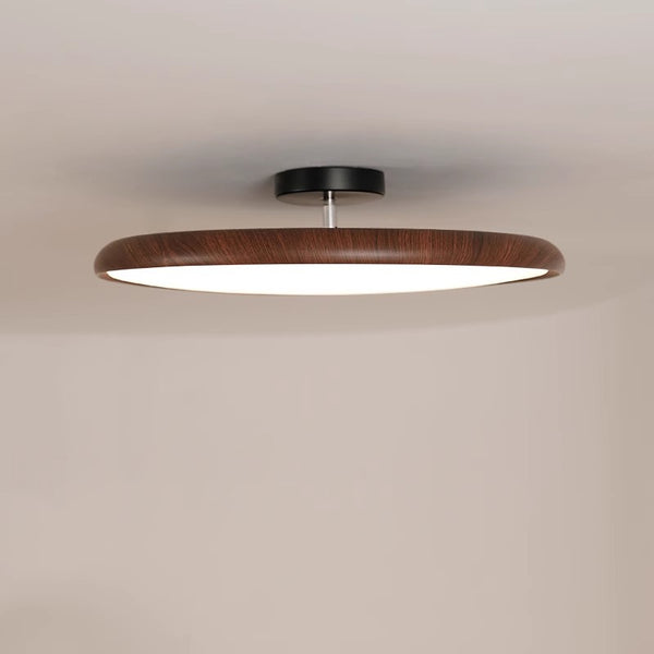 Adjustable walnut color ceiling lamp