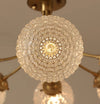 American all-copper glass bedroom chandelier