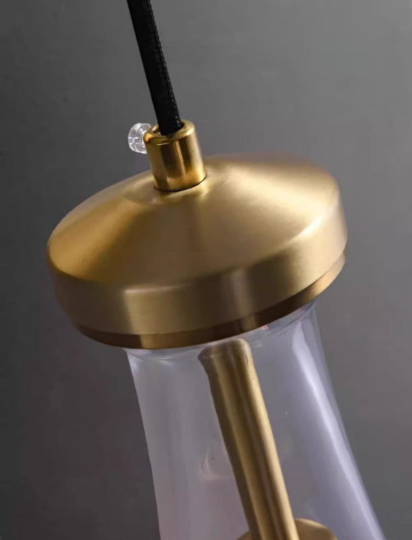 All-copper creative water drop bedroom bedside wall lamp