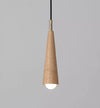 Lustre de chevet de chambre en bois massif tout en cuivre