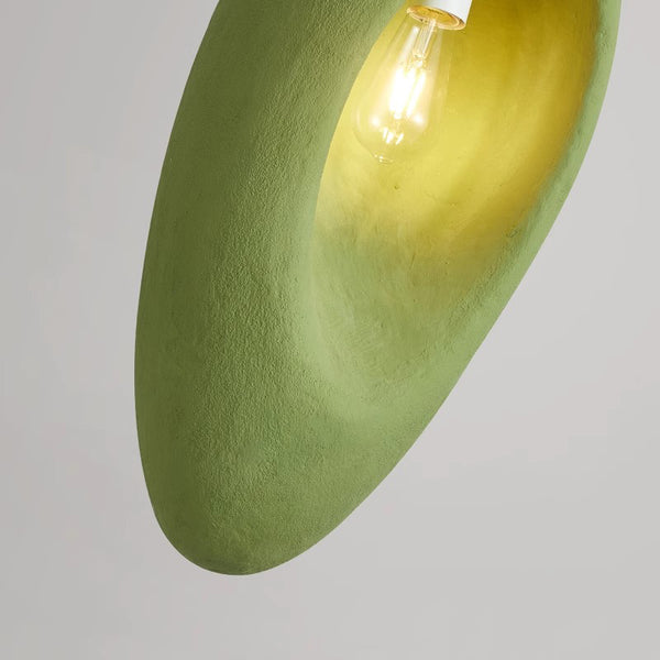Wabi-sabi style green bedside small chandelier