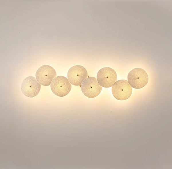 Creative ceramic lotus leaf wall lamp