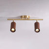 Solid wood LED corridor ceiling light