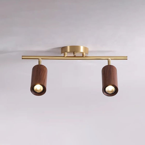 Solid wood LED corridor ceiling light
