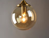 Nordic glass ball bedside corridor wall lamp
