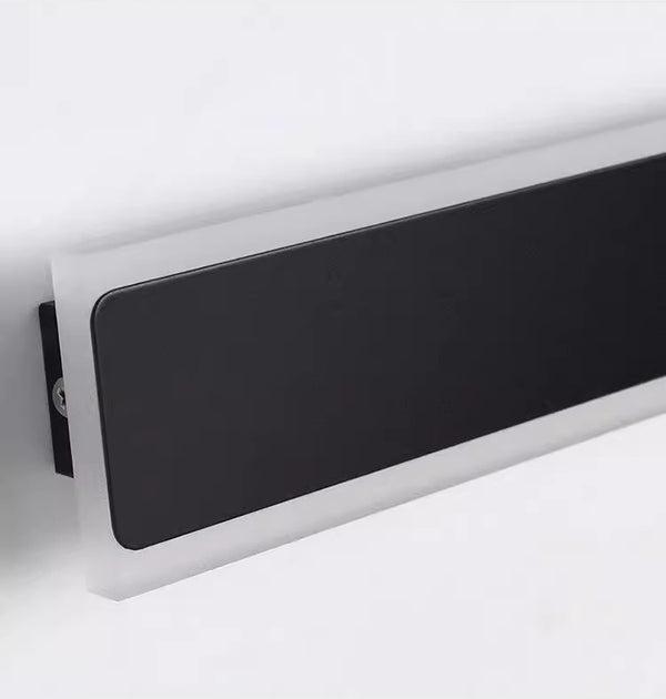 Black strip LED courtyard aisle wall light