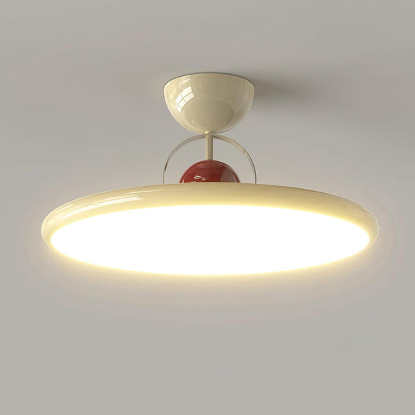 Cream style bedroom flying saucer ceiling lamp