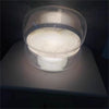 Round glass cloud stone bedside table lamp