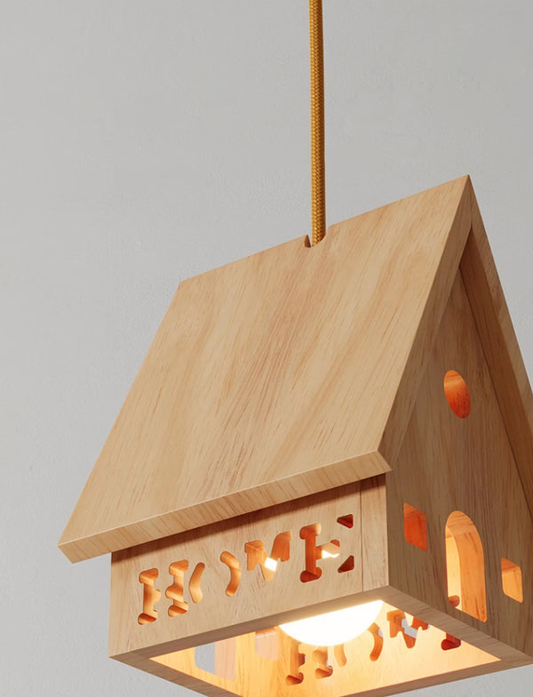 Nordic Japanese style solid wood bedroom bedside cabin wall lamp