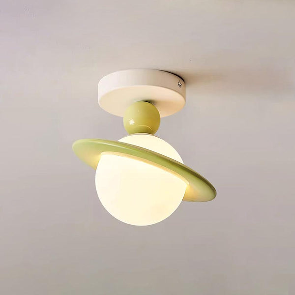 Cream Style Creative Planet Ceiling Lamp
