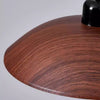 Vintage walnut wood grain dining room chandelier