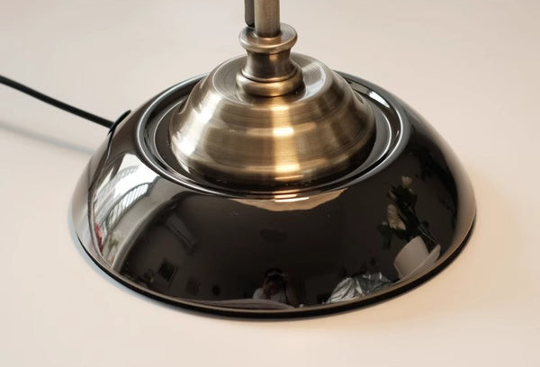 French retro glass bedside table lamp