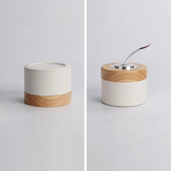 Plafonnier d'allée à LED en bois massif nordique