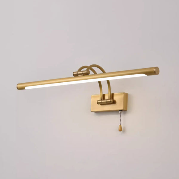 All-copper foldable LED mirror wall lamp