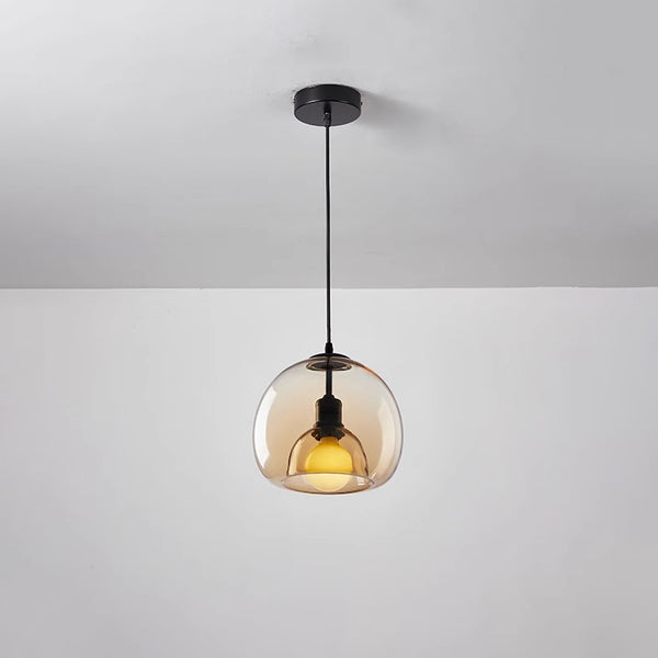 Simple personality glass restaurant chandelier