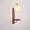 Vintage wabi-sabi cream style bedroom living room storage atmosphere wall lamp
