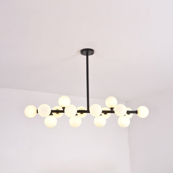 Nordic glass round ball personality chandelier