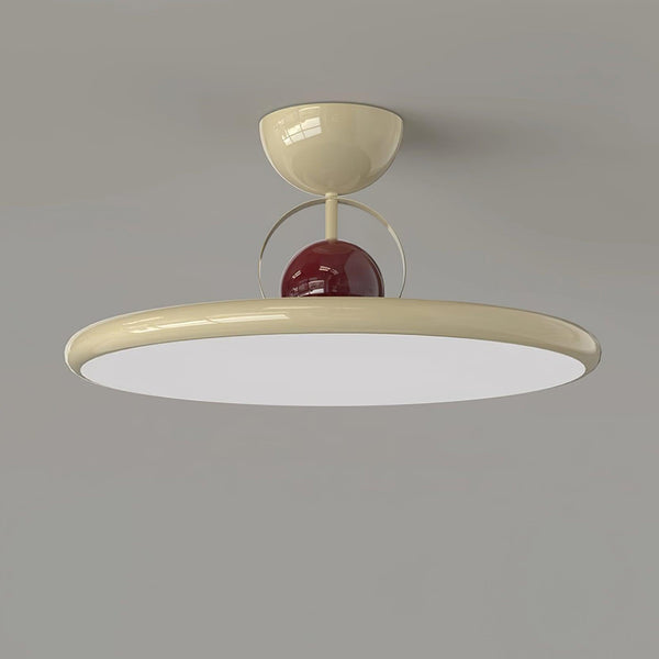 Cream style bedroom flying saucer ceiling lamp