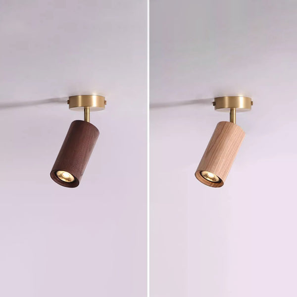 Solid wood LED corridor ceiling light