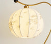 Lampe de table d'étude de chambre à coucher en tissu rétro français